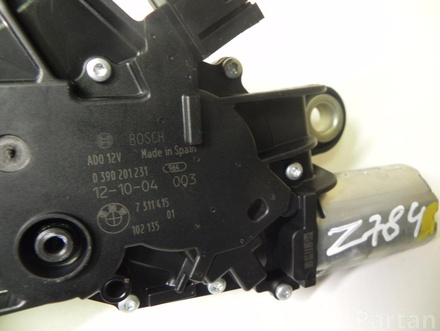 BMW 7311415 3 Touring (F31) 2012 Wiper Motor Rear