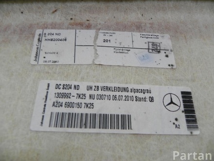 Mercedes-Benz A2046900150 C-CLASS (W204) 2010 Stogo apmušalas, apdaila