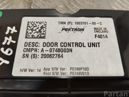 Tesla A0748G03N, 20062764, P0748P10D, P0748V01D MODEL S 2013 Control unit for door