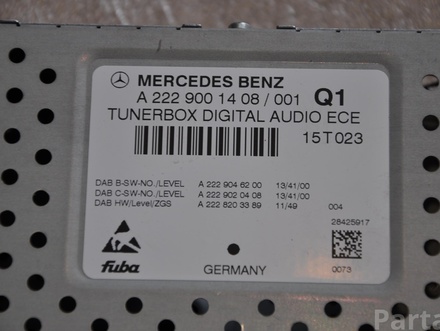 Mercedes-Benz A2229001408 C-CLASS (W205) 2015 Amplificateur audio