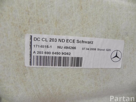 Mercedes-Benz A 203 690 0450 9G62 / A20369004509G62 KLASA CLC (CL203) 2009 Podsufitka