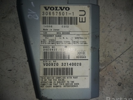 Volvo 30657501-1 / 306575011 XC90 I 2003 Antena