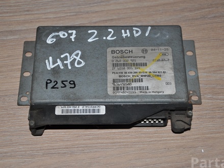 Peugeot 0260002925 ; ZF6058001144 / 0260002925, ZF6058001144 607 (9D, 9U) 2005 Bloque de control de la caja de cambios automática