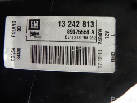 Vauxhall 13 242 813, 89075558 A, 368 158 932 / 13242813, 89075558A, 368158932 CORSAVAN Mk III (D) 2011 Lampy tylne z prawej